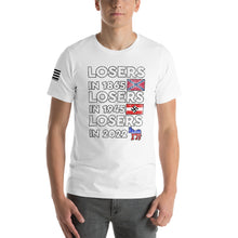 Load image into Gallery viewer, Losers in 1865 Losers in 1945 Losers in 2022 Men's T-shirt
