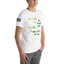 Load image into Gallery viewer, No CO2 No Plant Life No O2 No Life At All Men's T-shirt