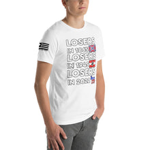 Load image into Gallery viewer, Losers in 1865 Losers in 1945 Losers in 2022 Men's T-shirt