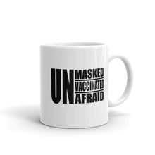 Load image into Gallery viewer, "UnMasked UnVaccinated UnAfraid" Men's mug