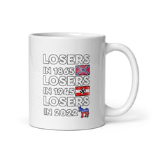 Load image into Gallery viewer, Losers in 1865 Losers in 1945 Losers in 2022 Mug