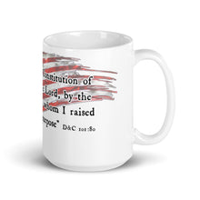 Load image into Gallery viewer, "I Established the Constitution of this Land" White glossy mug