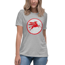 Load image into Gallery viewer, "Mobile Pegasus oil Sign" short sleeve Women's Fashion Fit T-Shirt