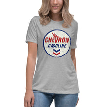 Load image into Gallery viewer, "Chevron Gasoline Oil Sign" Short Sleeve Women's Fashion Fit T-Shirt
