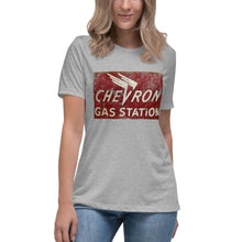 Load image into Gallery viewer, "Chevron Gasoline Station" Short Sleeve Women's Fashion Fit T-Shirt