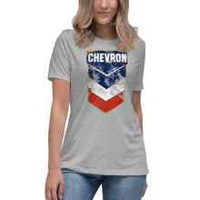 Load image into Gallery viewer, "Chevron Oil Shield" Short Sleeve Women's Fashion Fit T-Shirt