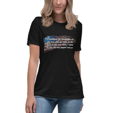 Load image into Gallery viewer, "I established the Constitution of this Land" Short Sleeve Women's Fashion Fit T-Shirt