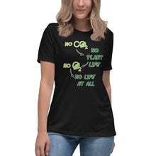 Load image into Gallery viewer, No CO2 No Plant Life No O2 No Life At All Short Sleeve Women's Fashion Fit T-Shirt