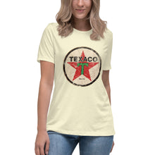 Load image into Gallery viewer, "Texaco Oil Sign" short sleeve Women's Fashion Fit T-Shirt