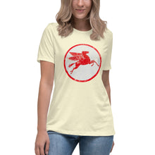 Load image into Gallery viewer, "Mobile Pegasus oil Sign" short sleeve Women's Fashion Fit T-Shirt