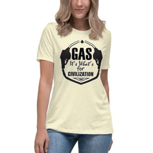 Load image into Gallery viewer, Gas It's What's for Civilization Short Sleeve Women's Fashion Fit T-Shirt