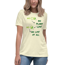 Load image into Gallery viewer, No CO2 No Plant Life No O2 No Life At All Short Sleeve Women's Fashion Fit T-Shirt