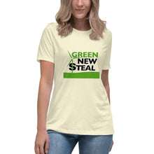 Load image into Gallery viewer, Green New Steal Short Sleeve Women's Fashion Fit T-Shirt