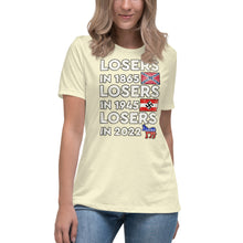 Load image into Gallery viewer, Losers in 1865 Losers in 1945 Losers in 2022 Short Sleeve Women's Fashion Fit T-Shirt