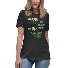 Load image into Gallery viewer, No CO2 No Plant Life No O2 No Life At All Short Sleeve Women's Fashion Fit T-Shirt