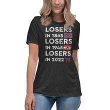 Load image into Gallery viewer, Losers in 1865 Losers in 1945 Losers in 2022 Short Sleeve Women's Fashion Fit T-Shirt