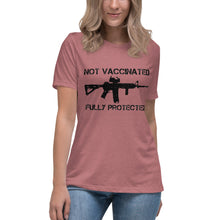 Load image into Gallery viewer, "Not Vaccinated Fully Protected" Women's Fashion Fit T-Shirt