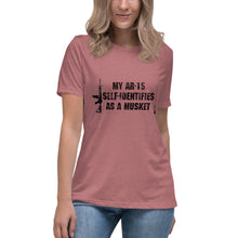 Load image into Gallery viewer, My AR-15 Self-Identifies as a Musket Short Sleeve Women's Fashion Fit T-Shirt