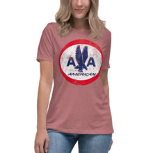 Load image into Gallery viewer, American Airlines Distressed Logo Short Sleeve Women's Fashion Fit T-Shirt
