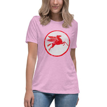 Load image into Gallery viewer, "Mobile Pegasus oil Sign" short sleeve Women's Fashion Fit T-Shirt