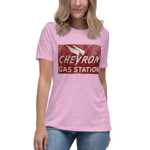 Load image into Gallery viewer, "Chevron Gasoline Station" Short Sleeve Women's Fashion Fit T-Shirt
