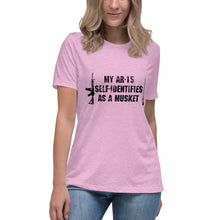 Load image into Gallery viewer, My AR-15 Self-Identifies as a Musket Short Sleeve Women's Fashion Fit T-Shirt