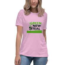 Load image into Gallery viewer, Green New Steal Short Sleeve Women's Fashion Fit T-Shirt