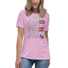 Load image into Gallery viewer, Losers in 1865 Losers in 1945 Losers in 2022 Short Sleeve Women's Fashion Fit T-Shirt