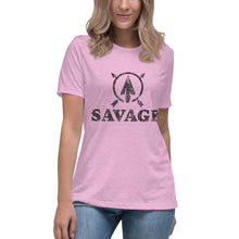 Load image into Gallery viewer, SAVAGE Arrow in Circle Short Sleeve Women's Fashion Fit T-Shirt