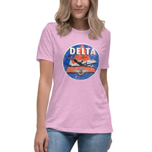 Load image into Gallery viewer, Delta Airlines Distressed Short Sleeve Women's Fashion Fit T-Shirt