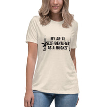 Load image into Gallery viewer, My AR-15 Self-Identifies as a Musket Short Sleeve Women's Fashion Fit T-Shirt
