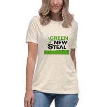 Load image into Gallery viewer, Green New Steal Short Sleeve Women's Fashion Fit T-Shirt