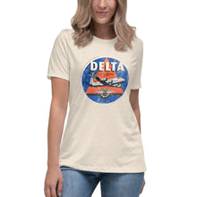 Load image into Gallery viewer, Delta Airlines Distressed Short Sleeve Women's Fashion Fit T-Shirt