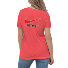 Load image into Gallery viewer, "Just Do It - Just Did It" Short Sleeve Women's Fashion Fit T-Shirt