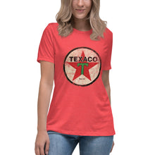 Load image into Gallery viewer, "Texaco Oil Sign" short sleeve Women's Fashion Fit T-Shirt