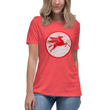 Load image into Gallery viewer, "Mobile Pegasus oil Sign" short sleeve Women's Fashion Fit T-Shirt