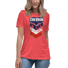 Load image into Gallery viewer, "Chevron Oil Shield" Short Sleeve Women's Fashion Fit T-Shirt