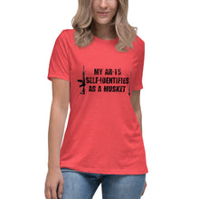 Load image into Gallery viewer, My AR-15 Self-Identifies as a Musket Short Sleeve Women's Fashion Fit T-Shirt
