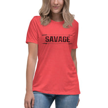 Load image into Gallery viewer, SAVAGE with Arrows Short Sleeve Women's Fashion Fit T-Shirt