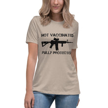 Load image into Gallery viewer, "Not Vaccinated Fully Protected" Women's Fashion Fit T-Shirt