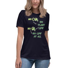 Load image into Gallery viewer, No CO2 No Plant Life No O2 No Life At All Short Sleeve Women's Fashion Fit T-Shirt