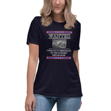 Load image into Gallery viewer, Wanted Threats to Democracy Bitter Clingers Deplorables Short Sleeve Women's Fashion Fit T-Shirt