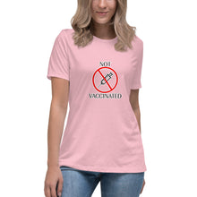 Load image into Gallery viewer, "Not Vaccinated" short sleeve Women's Fashion Fit T-Shirt
