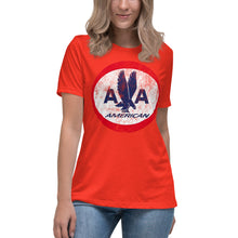 Load image into Gallery viewer, American Airlines Distressed Logo Short Sleeve Women's Fashion Fit T-Shirt