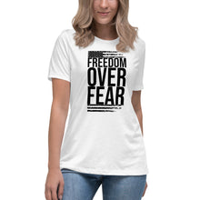 Load image into Gallery viewer, "Freedom Over Fear" Women's Fashion Fit T-Shirt