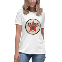 Load image into Gallery viewer, "Texaco Oil Sign" short sleeve Women's Fashion Fit T-Shirt