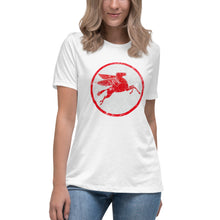 Load image into Gallery viewer, "Mobile Pegasus oil Sign" short sleeve Women's Fashion Fit T-Shirt