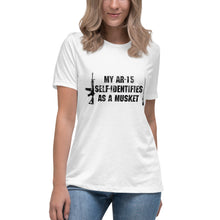 Load image into Gallery viewer, My AR-15 Self-Identifies as a Musket Short Sleeve Women's Fashion Fit T-Shirt