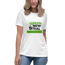 Load image into Gallery viewer, Green New Steal Short Sleeve Women's Fashion Fit T-Shirt