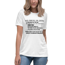Load image into Gallery viewer, When Mankind Can Control Short Sleeve Women's Fashion Fit T-Shirt
